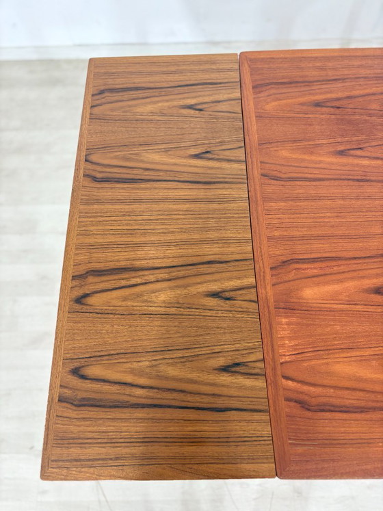 Image 1 of Deense teakhouten eettafel / Teakhouten eettafel uit de jaren 60 / Eettafel in mid-century stijl / Vintage teakhouten eettafel