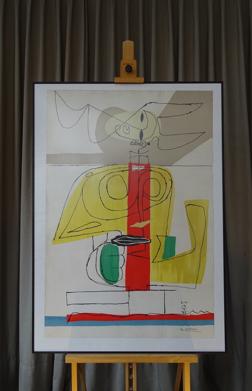 1963 Le Corbusier 'Le Taureau' Lithograph