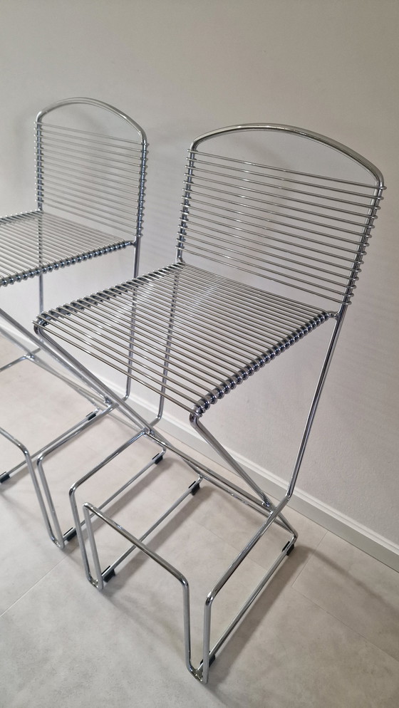 Image 1 of 2 tabourets de bar Till Behrens / tabourets de bar / tabourets en fil de fer