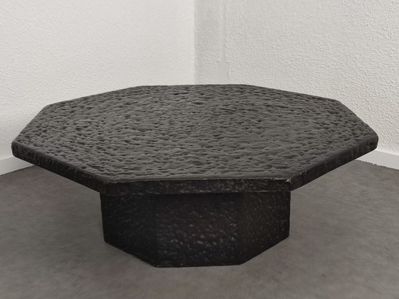 Image 1 of Tavolino da caffè brutalista in fibra di pietra, anni '70