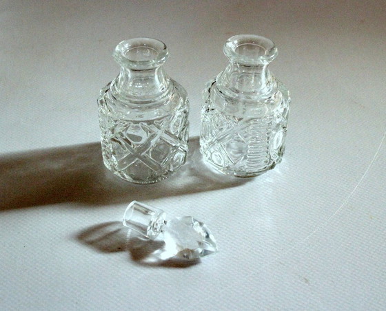 Image 1 of Mid Century charmante Menage Metall/Glas