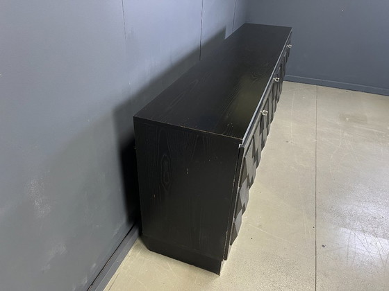 Image 1 of Credenza brutalista nera, anni '70