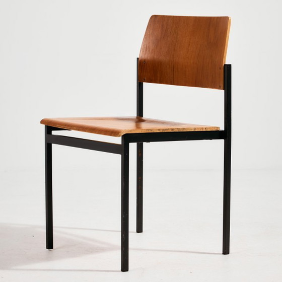 Image 1 of MK11372 Chaise en teck sur base métallique