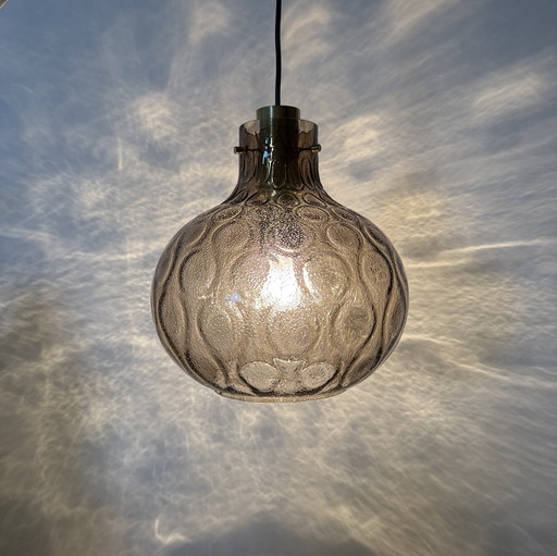 Limburg Glashütte glass hanging lamp , 1970s