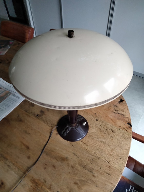 Image 1 of Bellissima lampada da tavolo vintage art déco - lampada a fungo di Eileen Gray