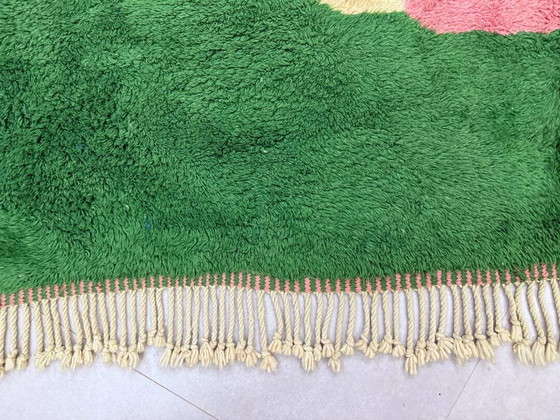 Alfombra marroquí verde a medida 2.5/1.6 – Wool, Cotton, Modern (photo 7 of 11)