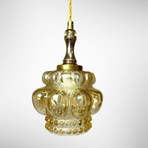Vintage Glas Pendelleuchte