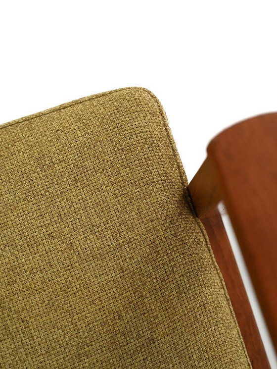 Image 1 of Coppia di poltrone danesi in teak con rivestimento verde