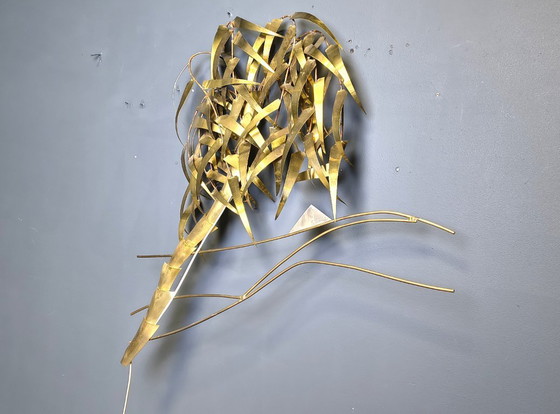 Image 1 of Lampada da parete a forma di palma di Daniel D'Haeseleer, anni '70