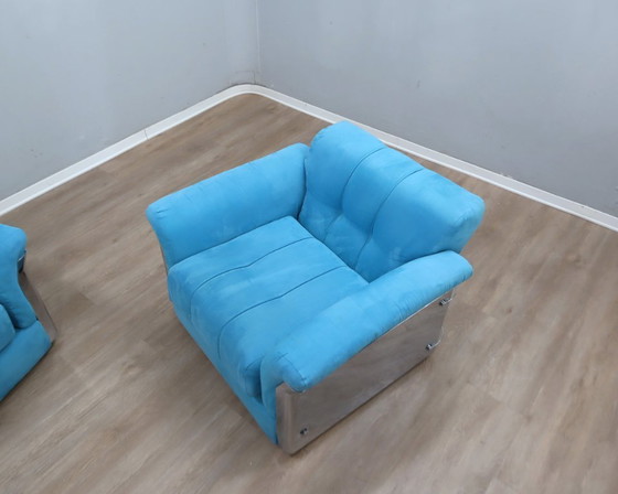 Image 1 of Vintage 1970s Saporiti Larissa Armchairs by Vittorio Introini