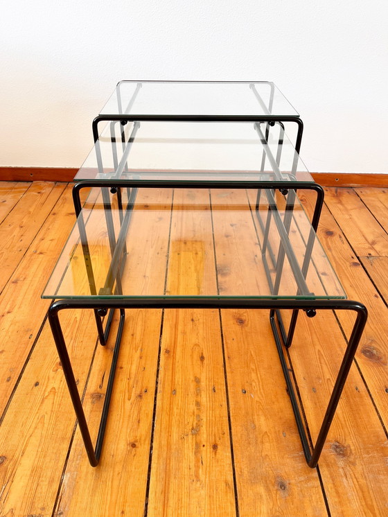 Image 1 of Vintage 80s Mimiset Nesting Tables Postmodern