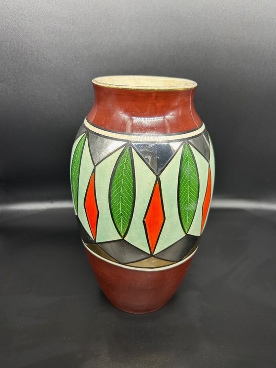 Image 1 of Vase Gustave de Bruyn Fives - Lille