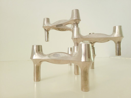Vintage modular candelabra by Fritz Nagel & Ceasar Stoffi for Stoff & Nagel BMF 1971
