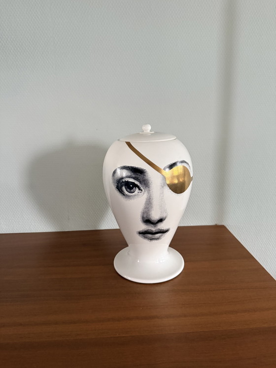Image 1 of Fornasetti x bitossi ceramic vase 30 cm theme Vaiazioni limited 129/499