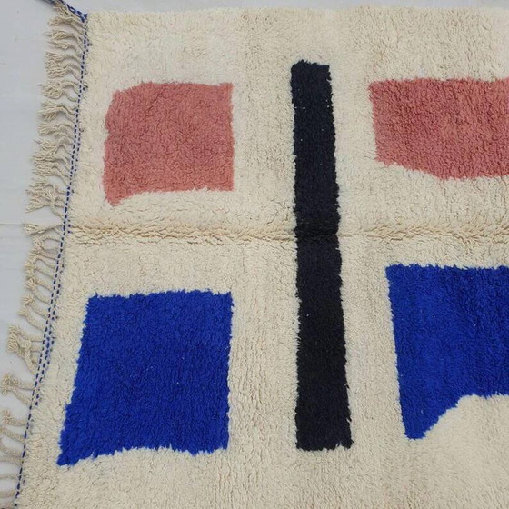 Großer marokkanischer Teppich aus Naturwolle, Maße 250x150 cm, handgefertigt. – Teppiche & Läufer (photo 2 of 8)