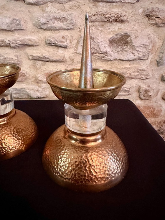 Image 1 of PAIRE DE PIQUE CIERGE ART DECO