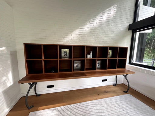 San Girolamo bookcase in Canaletto walnut