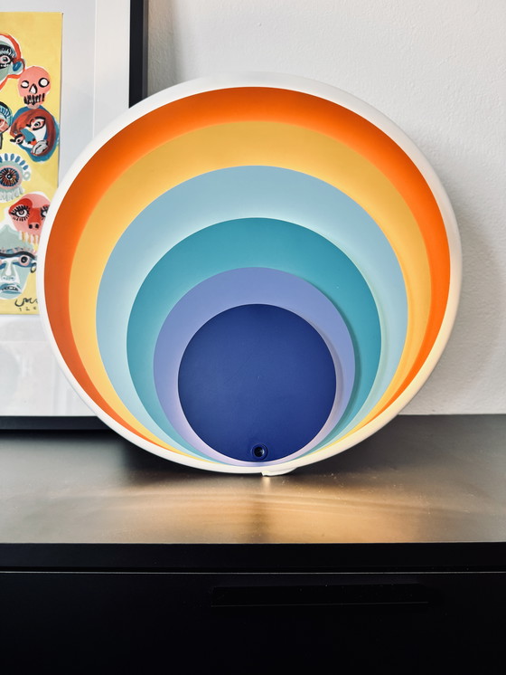 Image 1 of Jo Hammerborg "Diskos" Wall Pop Art Light for Fog & Morup, Danemark 1970 Space Age Mid-Century Modern