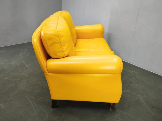 Sofá de cuero Poltrona Frau George, Italia, 1992, con etiqueta. – Sofás de 2 plazas, Leather (photo 9 of 20)