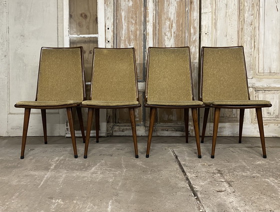 Image 1 of Vier Vintage Stoelen, Eetkamerstoelen. Design Coja Culemborg