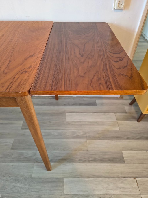 Deense Mid-century eettafel | uitschuifbaar & teakhout (120-198cm)