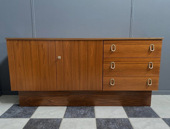 Image 1 of Sideboard brass grips on the drawers 1970s palisander