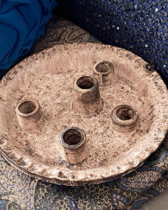 Image 1 of McCarty Pottery candelabro de cerámica, 5 tubos candelabro