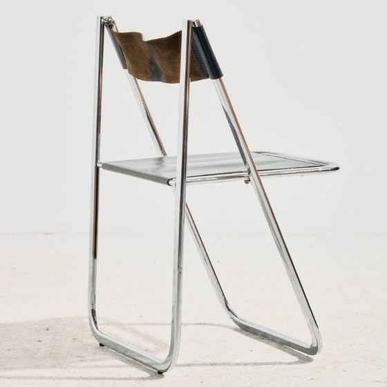 MK11936 Tamara klapstoel van Arrben Italië – Arrben Italy, Klapstoelen, Leather, Metal (photo 5 of 18)