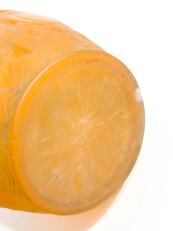 French Art Deco Pâte de Verre Vase by Pierre d'Avesn, 1930s – Glass (photo 5 of 6)