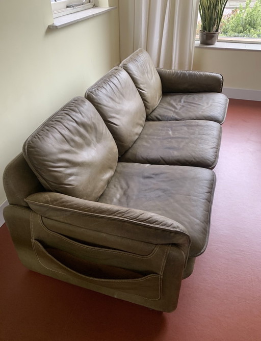 De Sede DS 61 - olive green sofa