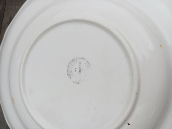 Image 1 of 3 piatti fondi Longchamp anni '50 / Francia