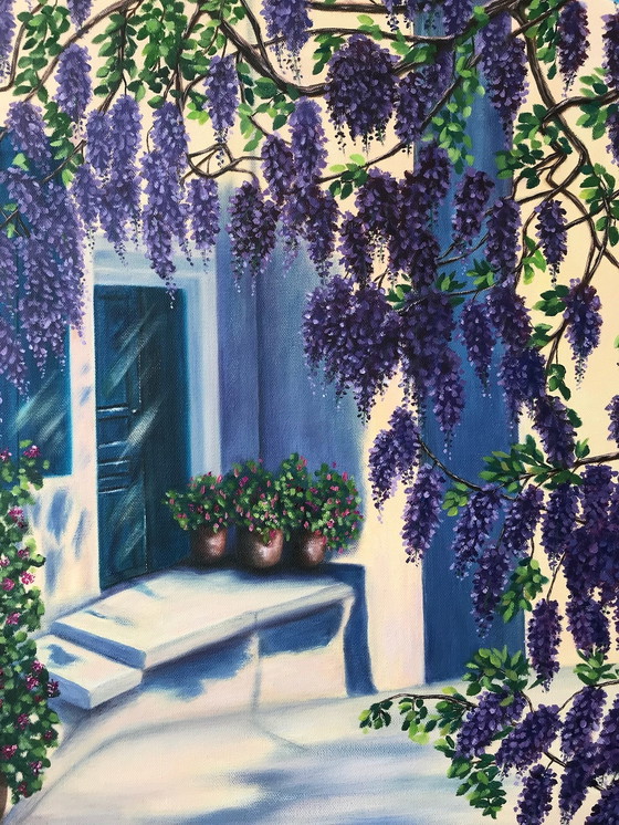 Image 1 of Peinture à l'huile - Irina Gauss - Ciel de vacances ensoleillé