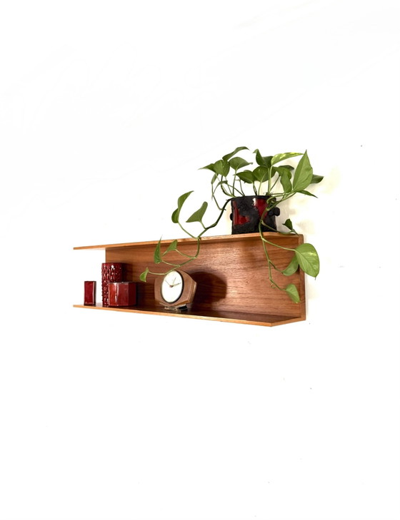 Mensola da parete vintage in teak, Wilhelm Renz '60 – Armadi a muro, Wood (photo 9 of 10)