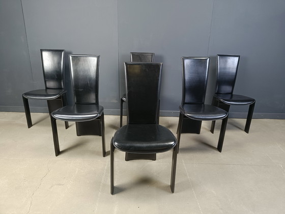 Image 1 of Vintage Dining Chairs by Pietro Costantini, 1980s, Set of 6