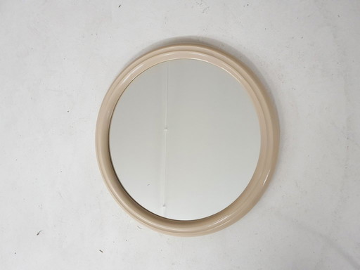 Small mid-century round polyester mirror, The Netherlands 1960's