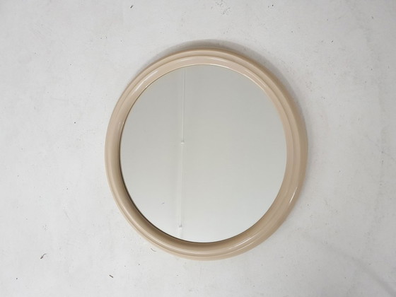 Image 1 of Small mid-century round polyester mirror, The Netherlands 1960's