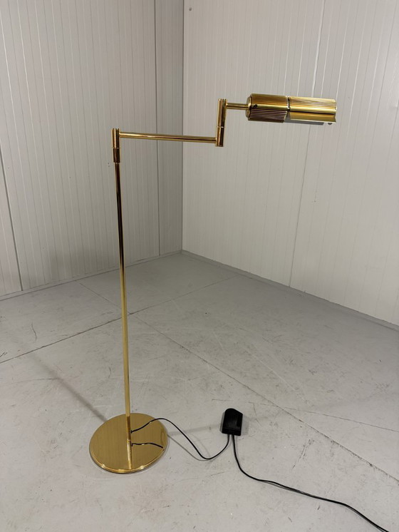 Image 1 of Viktor Frauenknecht messing Haloprofil 878HR vloerlamp Swiss Lamps