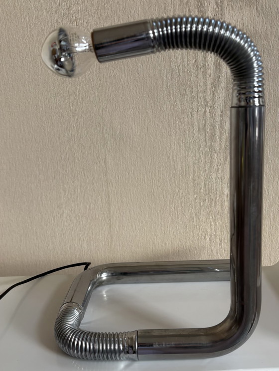 Image 1 of Vintage Italiaanse chromen tafellamp