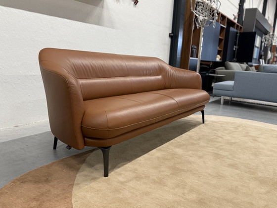 Image 1 of Leolux Lindo Sofa 3 Seater Ceras Auburn leather 210