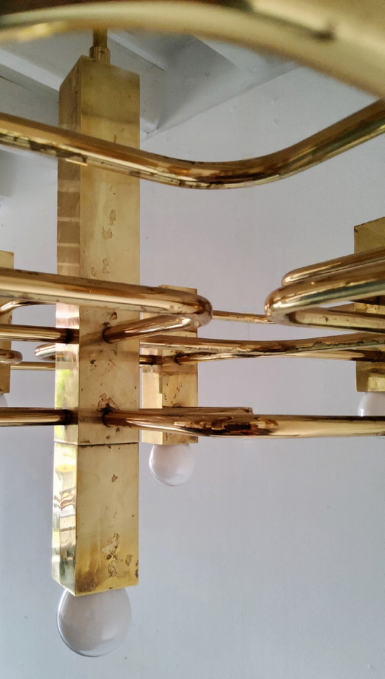 Image 1 of Gaetano Sciolari chandelier, Boulanger from the 70s