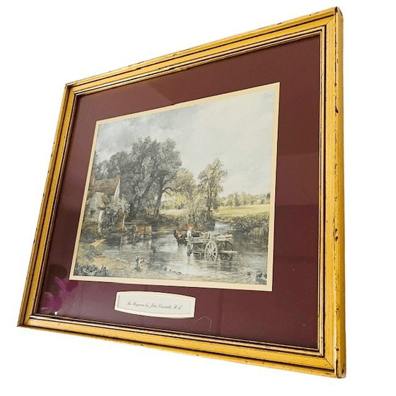 Vintage Framed Print The Hay Wain John Constable 1960s – Paintings & Drawings, Paper (photo 3 of 6)