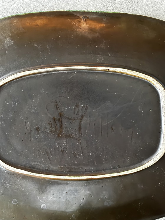 Image 1 of Bol en céramique émaillée à motif de fruits