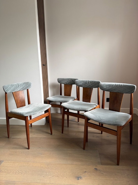Image 1 of Chaises de salle à manger vintage - ensemble de quatre