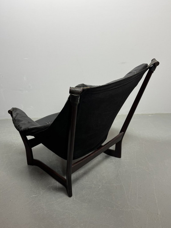 Image 1 of Design Mid-Century, set di 2, sedie a sdraio “Trega” di Tormod Alnæs per Sørlie Møbler, Norvegia, anni '70