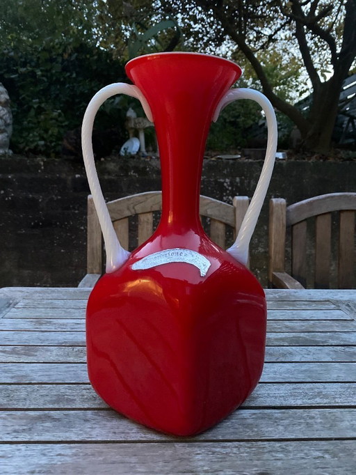 70s Murano Glas Vase Collectors Item