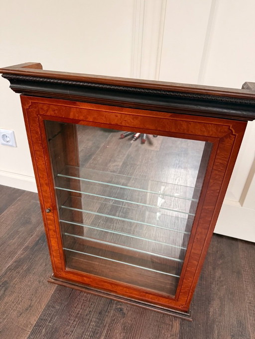 Italian antique wooden display cabinet 
