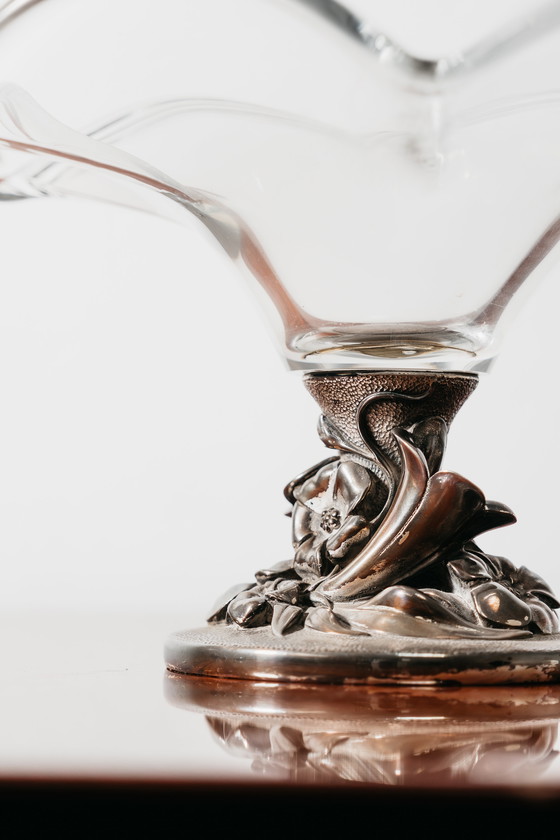 Image 1 of Studio Ottaviani kristallen tafelstuk, design uit de jaren 70, luxe.