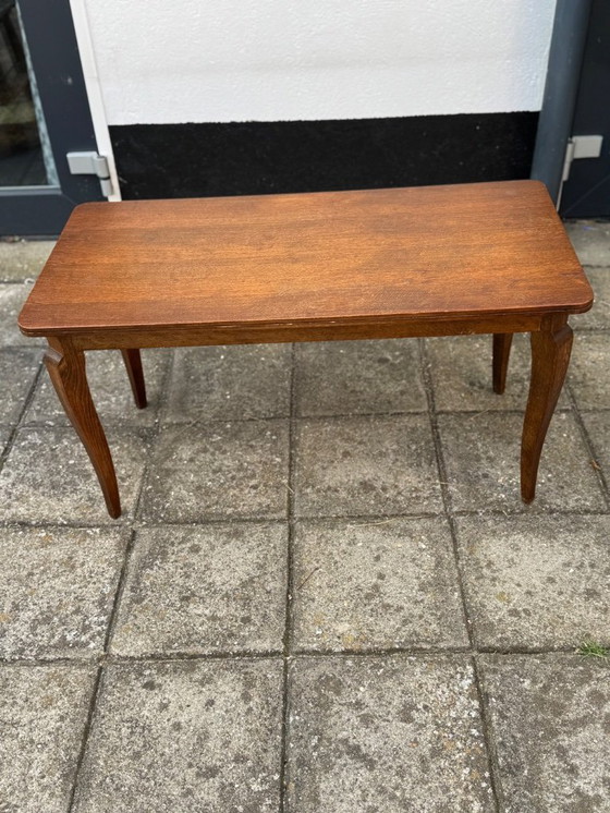 Image 1 of Vintage Oak Cabriole Leg Salon Table