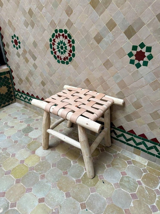 Image 1 of Piccola panca marocchina artigianale 50x50 cm