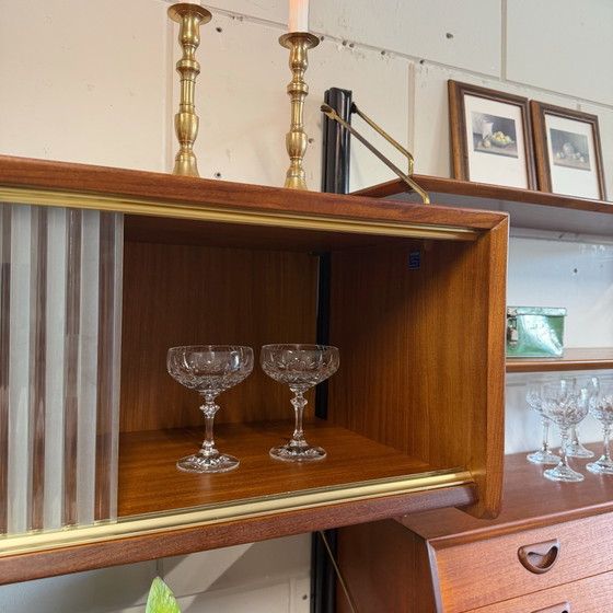 Vintage Wall cabinet •Louis van Teeffelen• – Wood, Brass (photo 13 of 15)